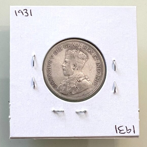 1929, 1930, 1931 & 1932 Canada Silver 4 x 25¢ Coins! - Picture 8 of 13